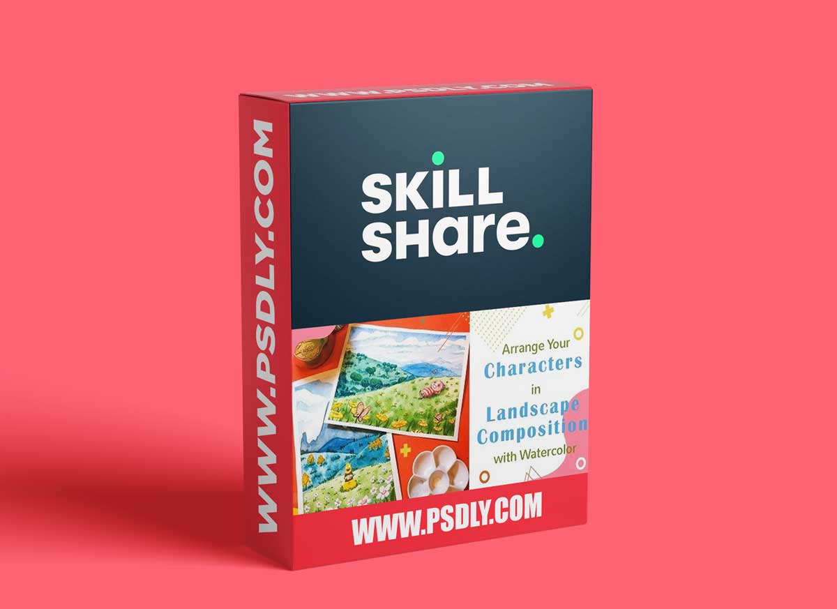 Arrange Your Character in Landscape Composition with Watercolor