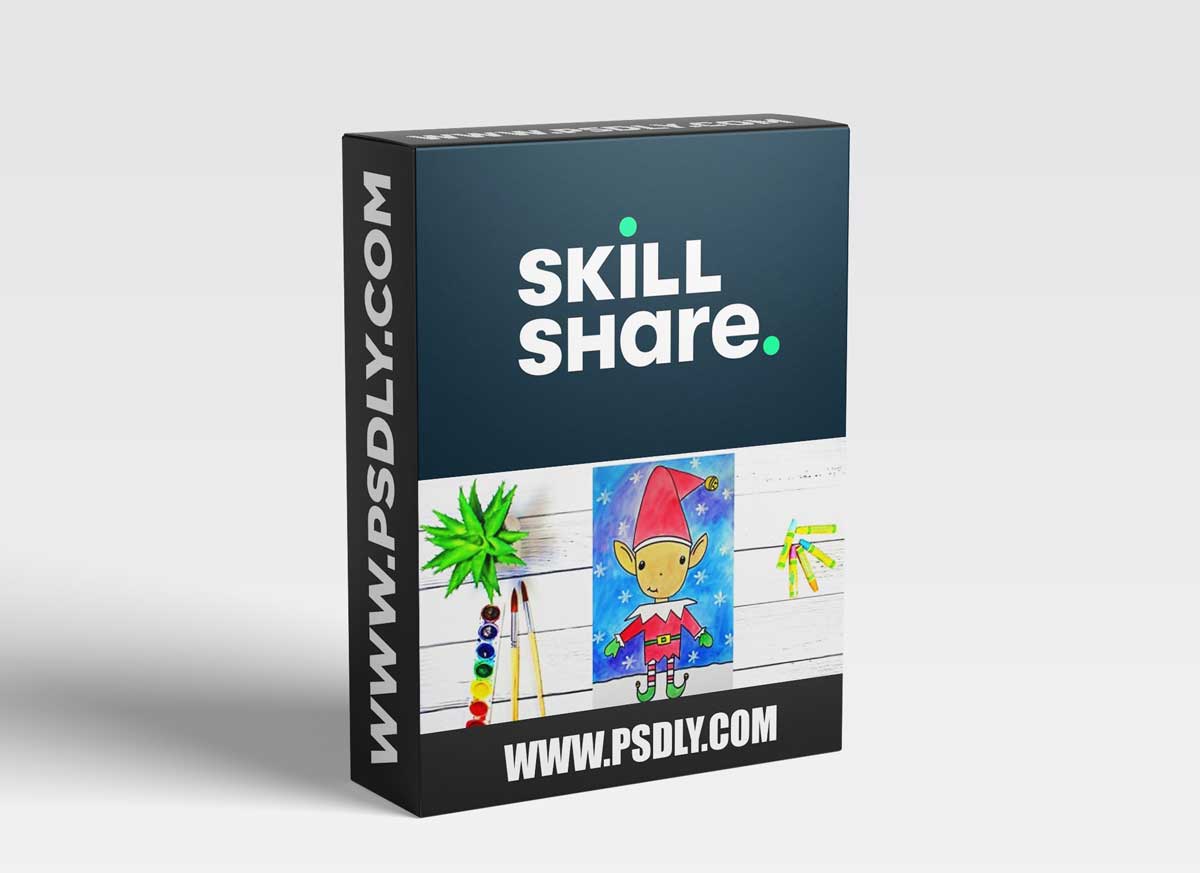 Art for Kids: Learn How to Draw and Watercolor Paint a Christmas Elf