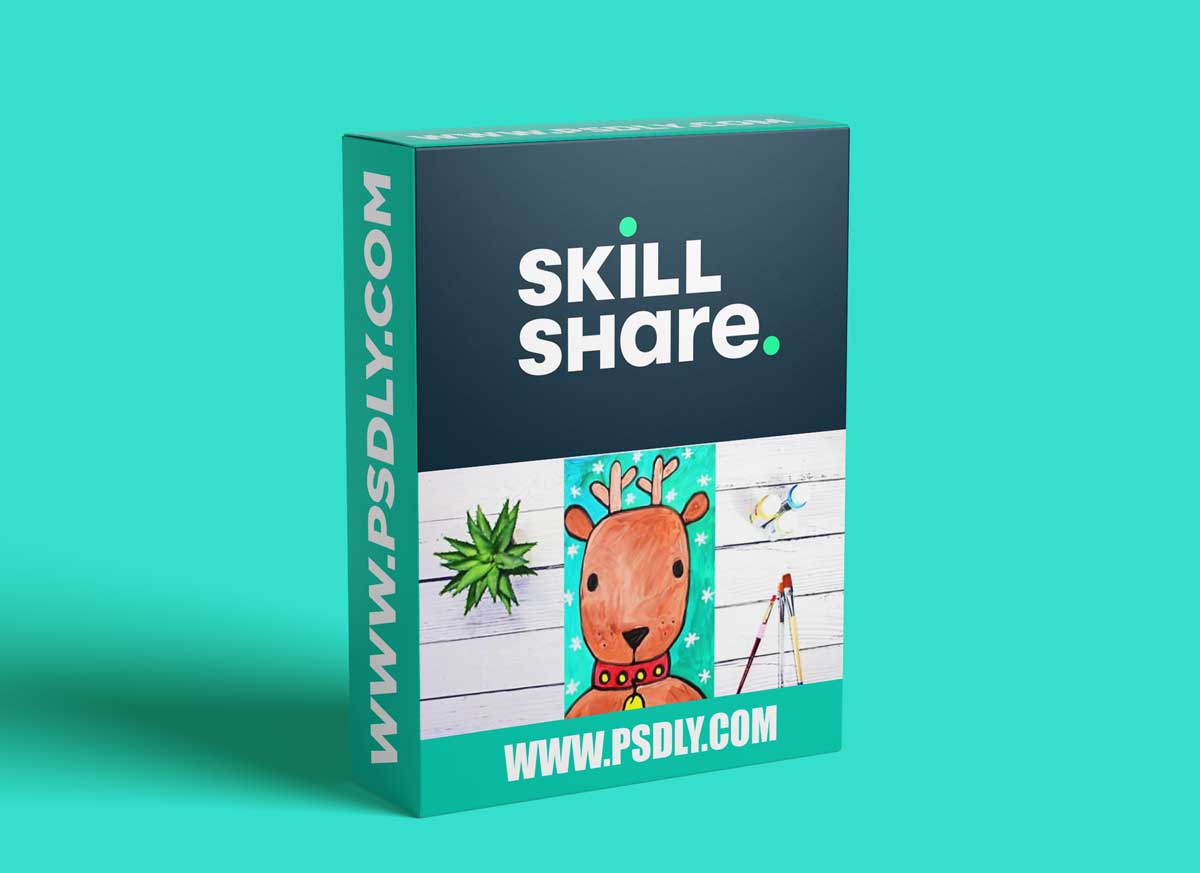 Art for Kids and Beginners: Drawing and Painting Santa's Reindeer