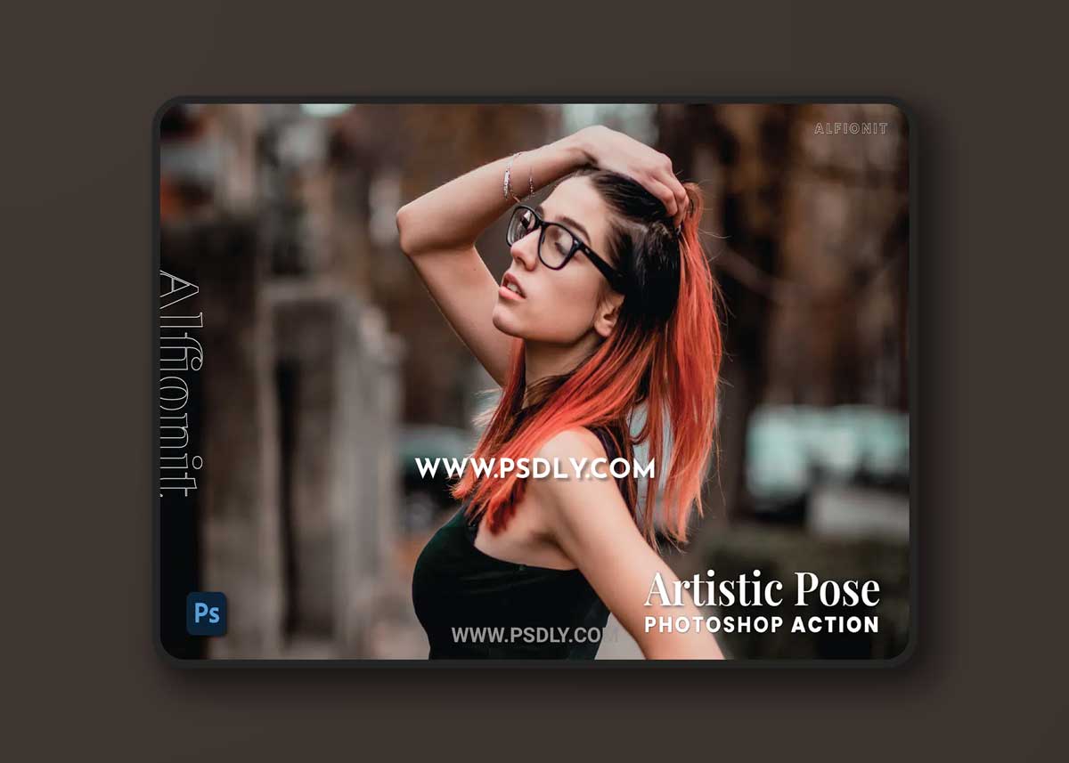 Artistic Pose Photoshop Action