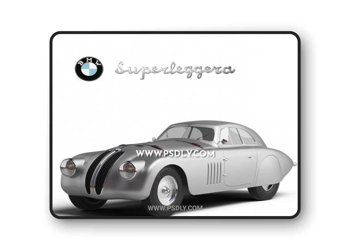 BMW 328 Mille Miglia Touring Coupe 3d model
