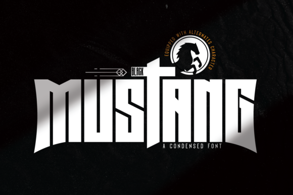 Black Mustang Font