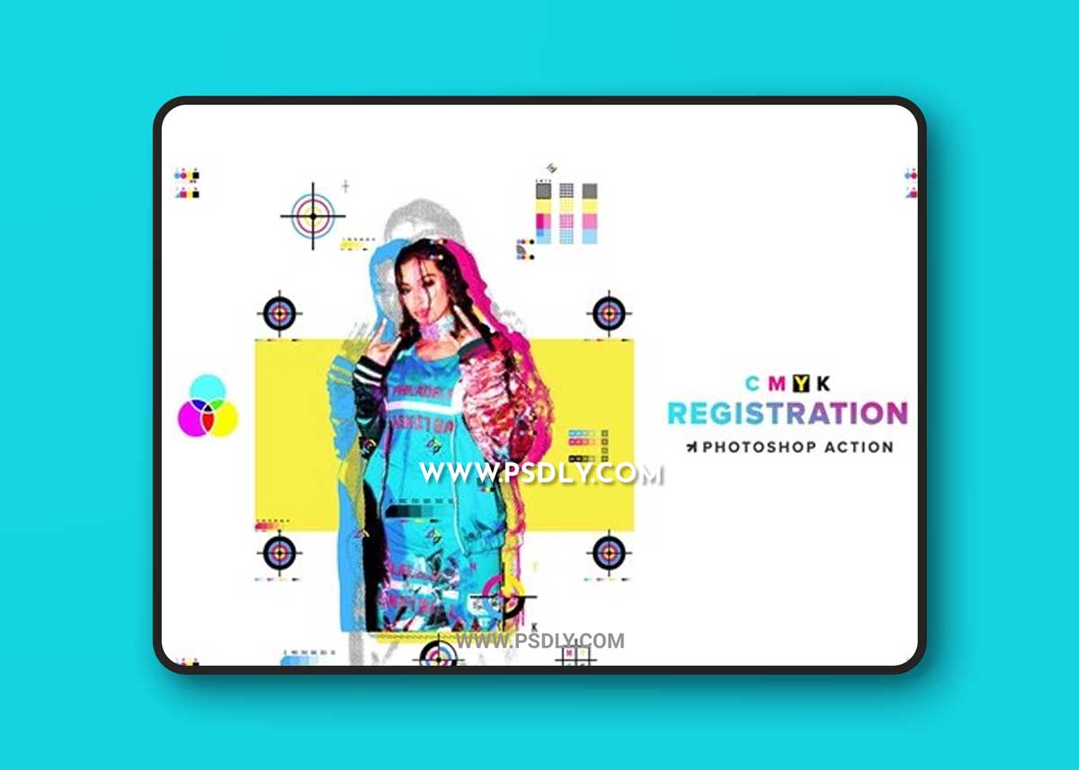 CMYK Registration Photoshop action