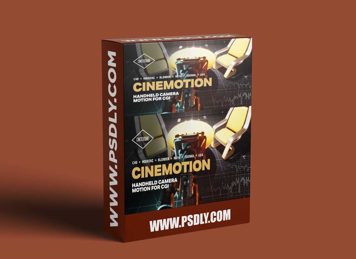 Cinetexture Cinemotion for C4D + HOUDINI + BLENDER + MAYA + 3DSMAX