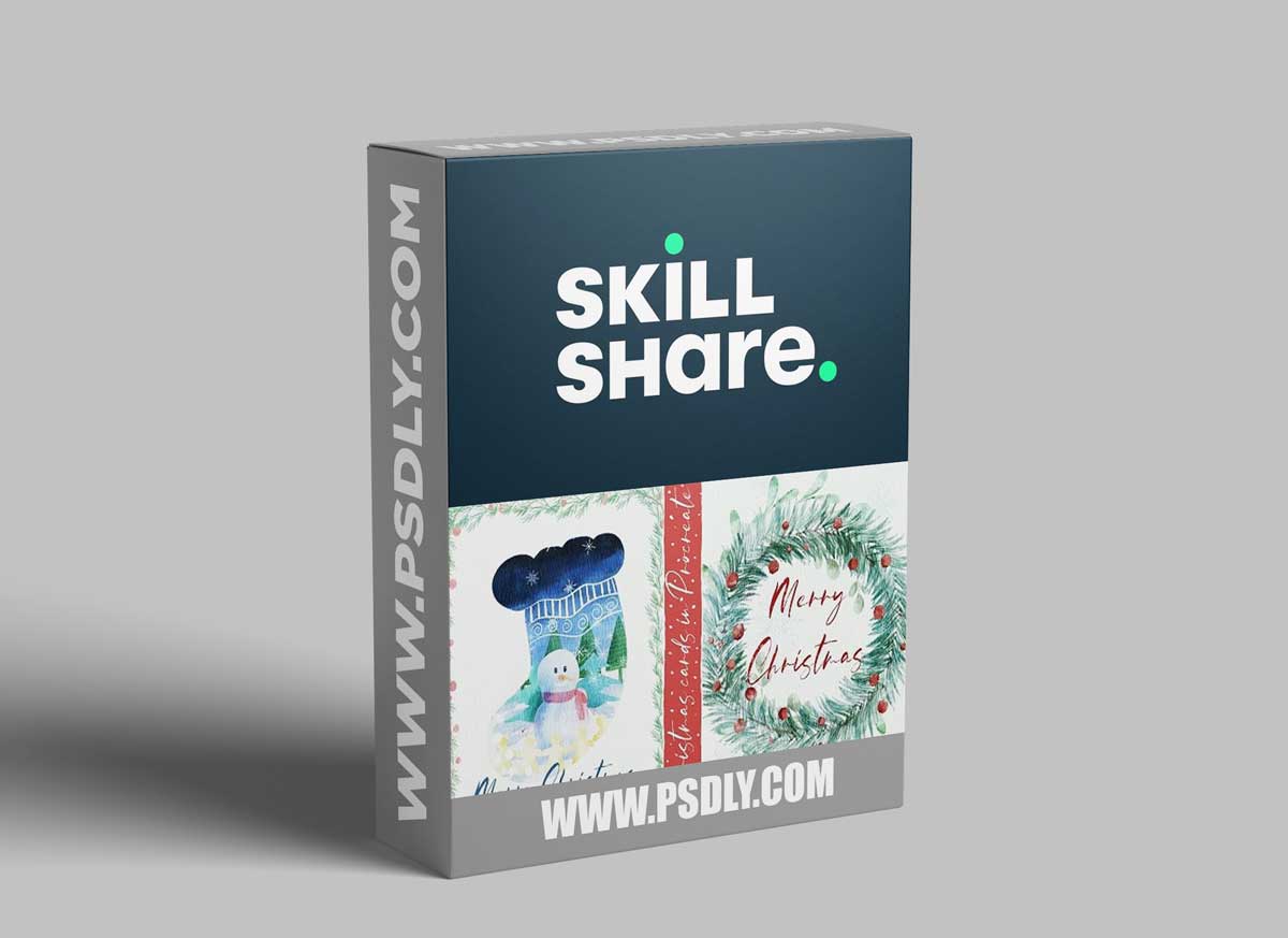 Creating Watercolor Christmas card - How to Make Christmas Brushes in Procreate