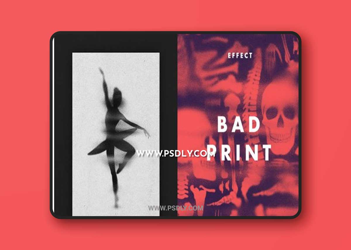 CreativeMarket - Bad Print Effect for Posters 6761509
