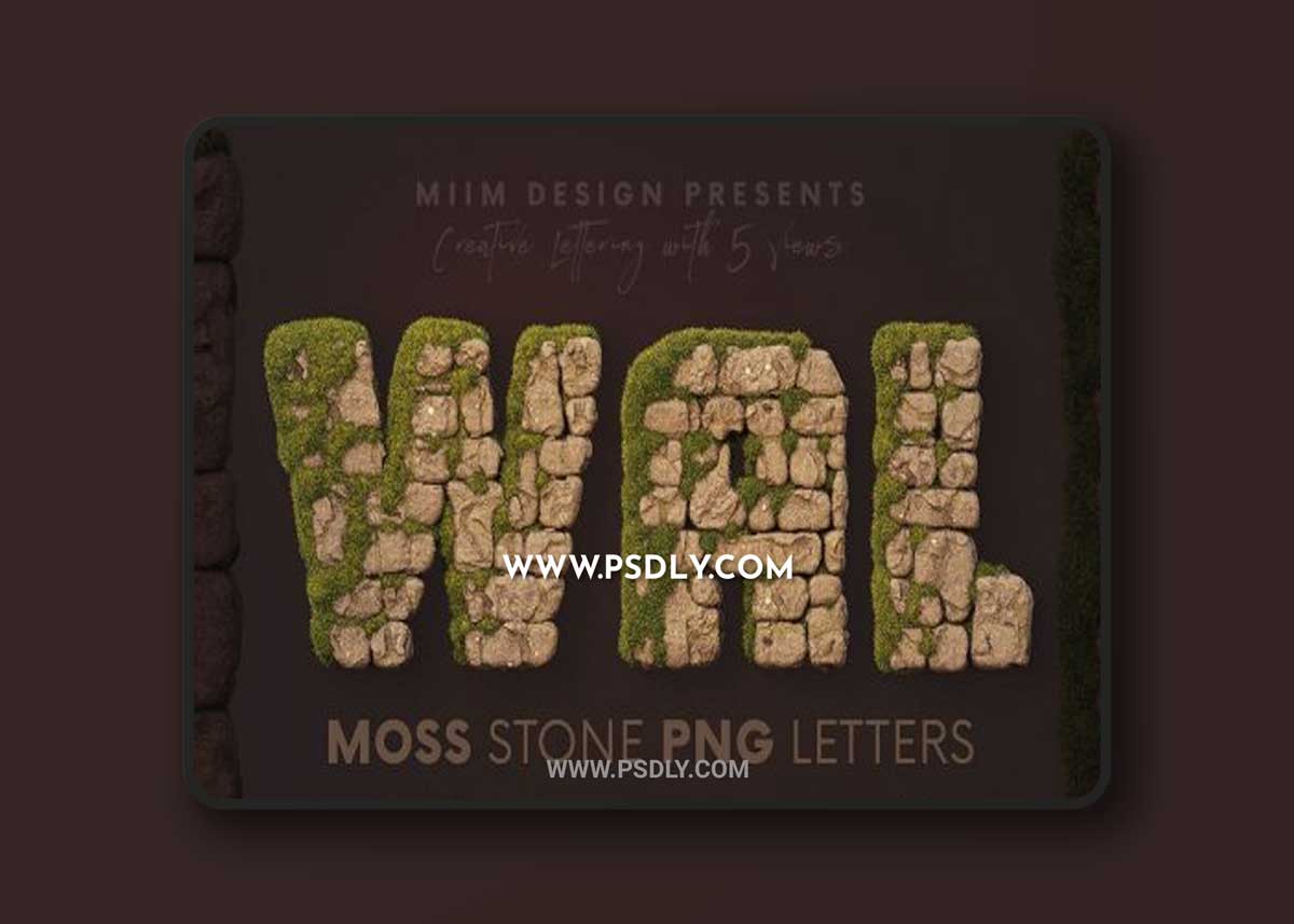 CreativeMarket - Stone Wall - 3D Lettering 6726302