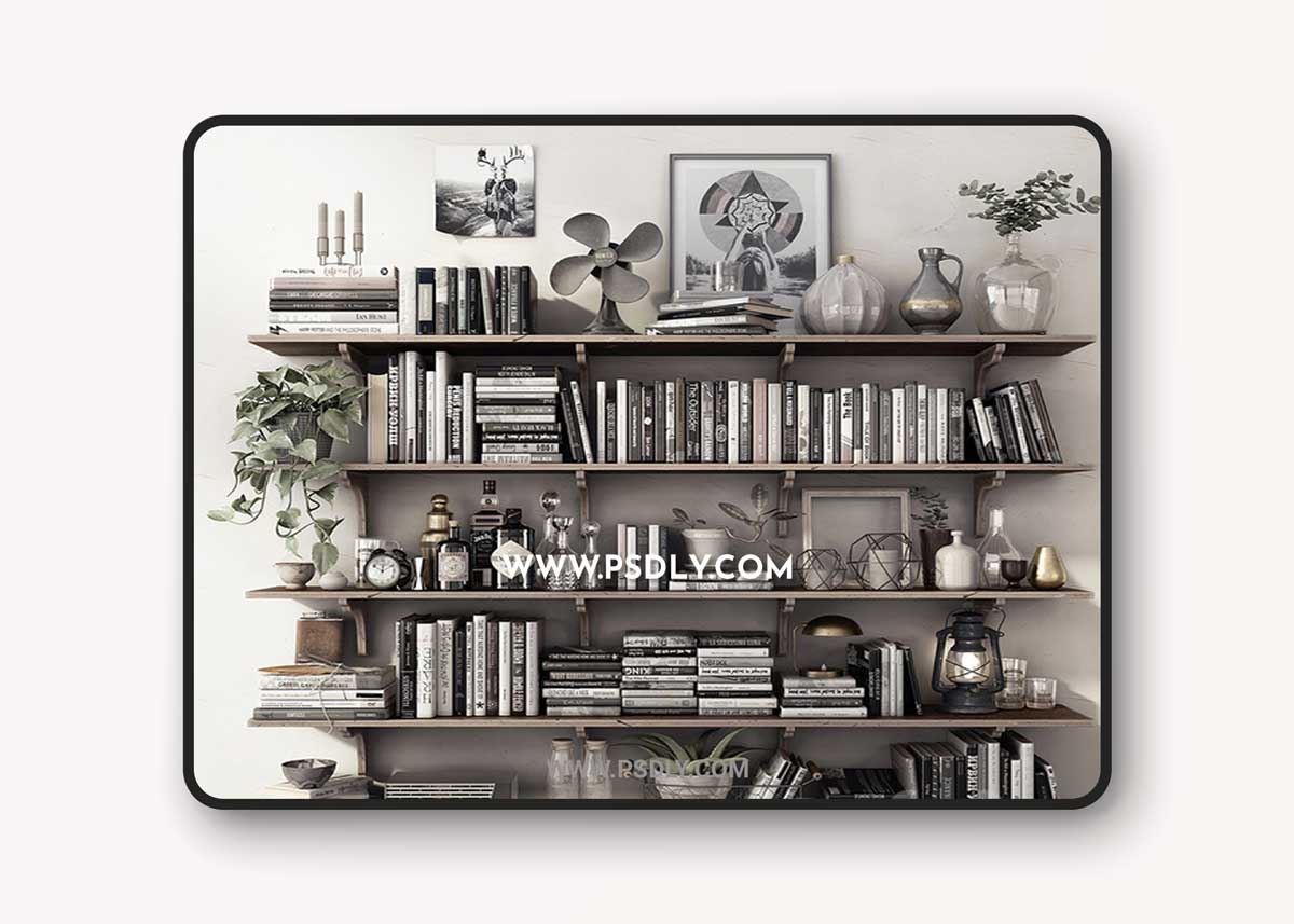 DECOR SET / SHELVES 3D Model