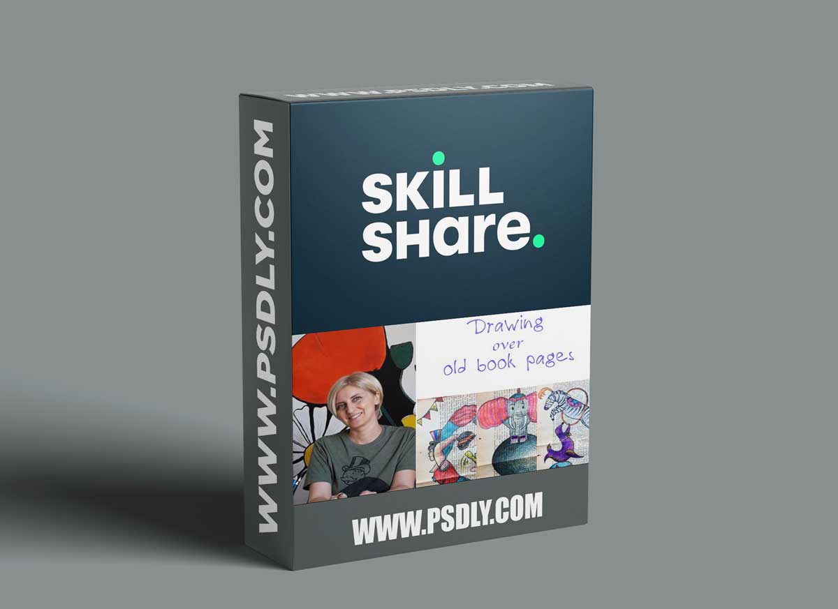 Drawing on Old Book Pages