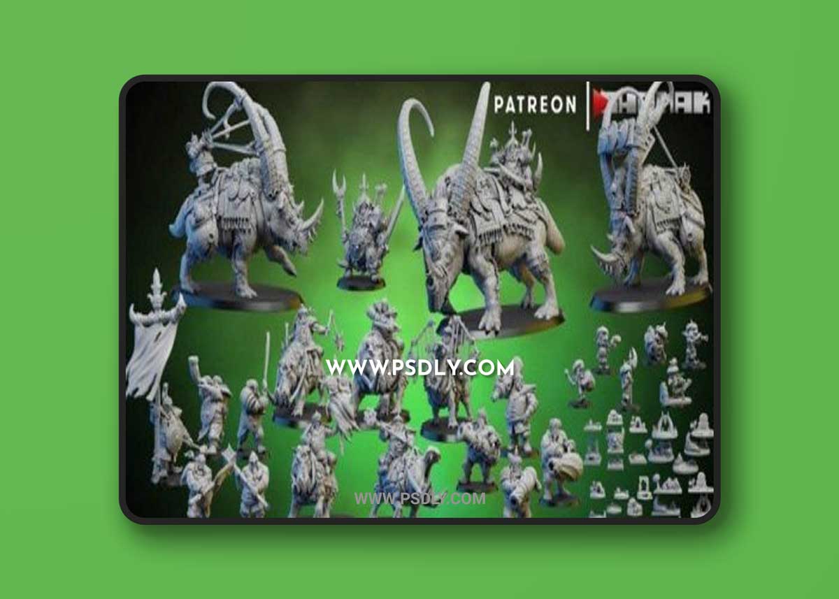 Ghamak Persian Ogres 3D Models