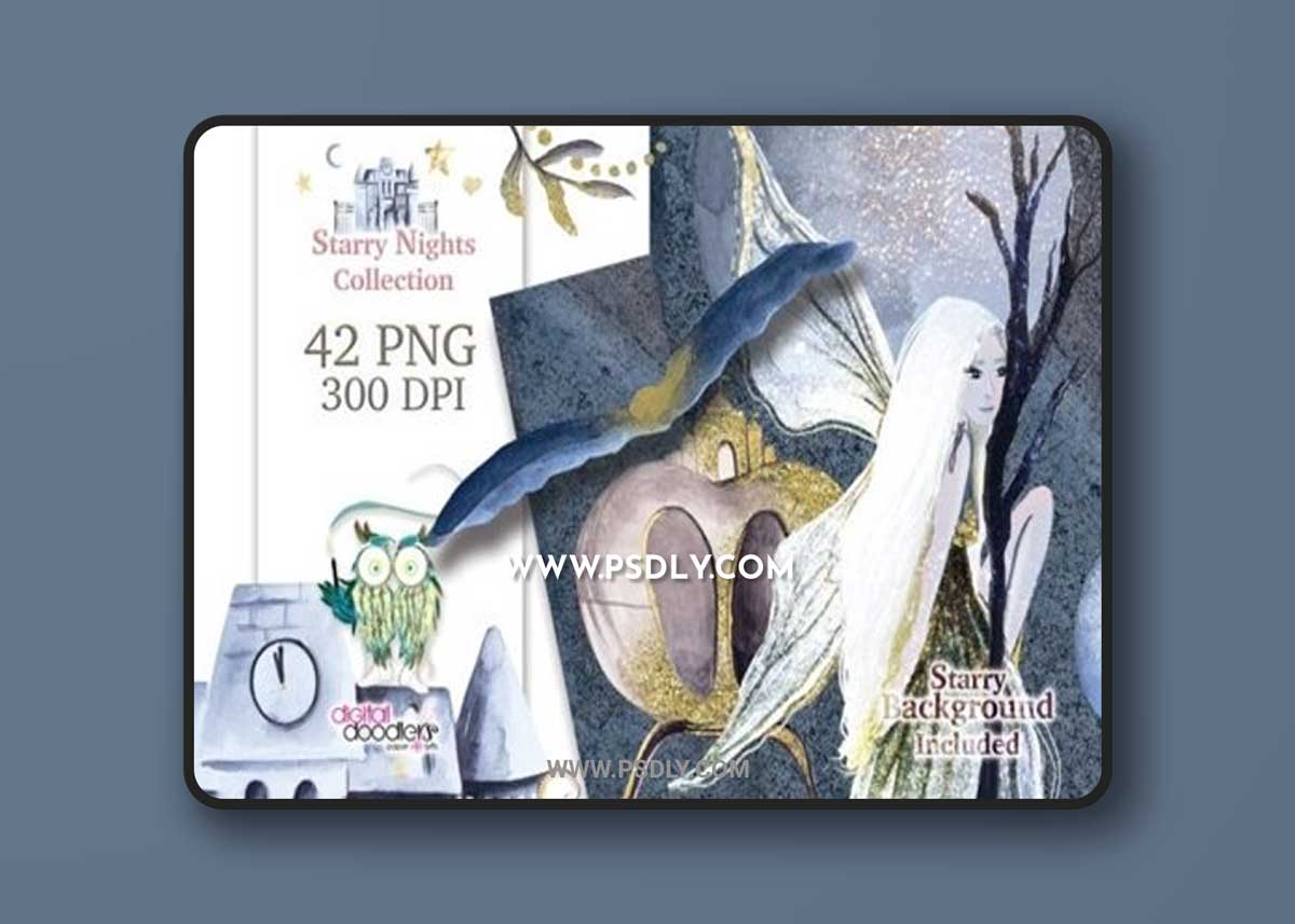 Glitter Starry Nights Graphics