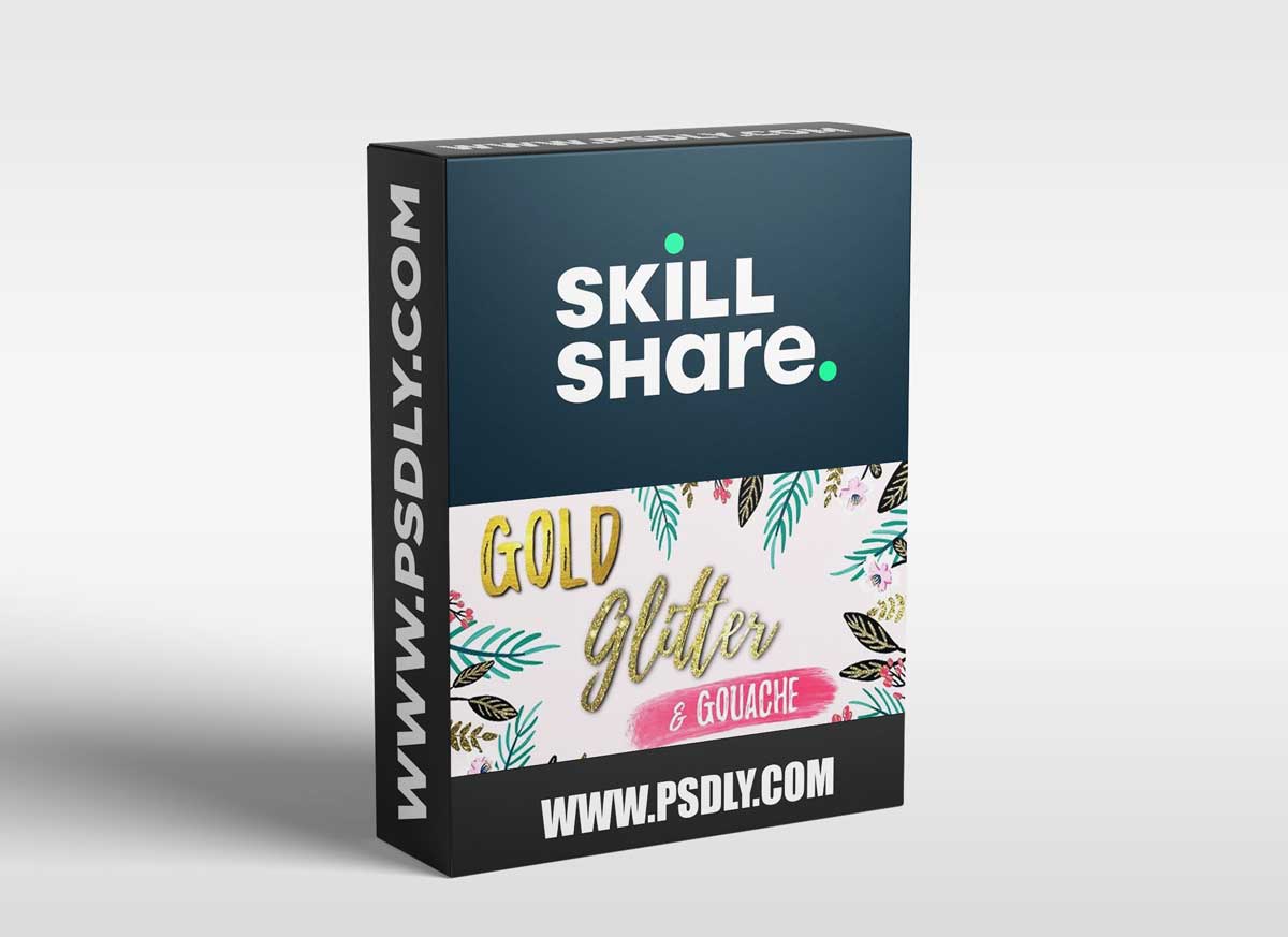 Gold, Glitter, & Gouache on Your iPad in Procreate + FREE Metallics and Gouache Brushes