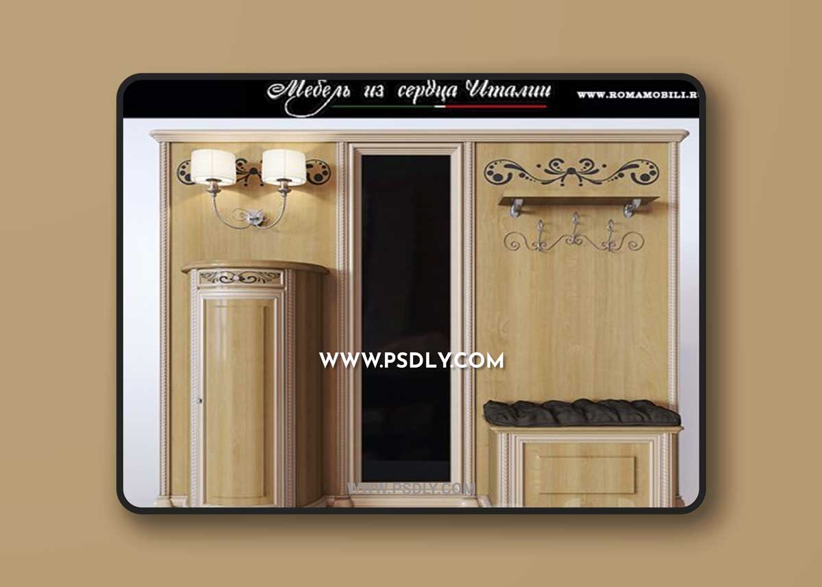 Hallway Siena Avorio 3D Models