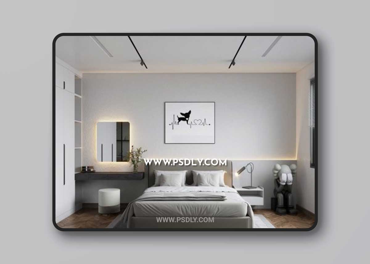 Interior Bedroom Scene Sketchup by Dinh Huy