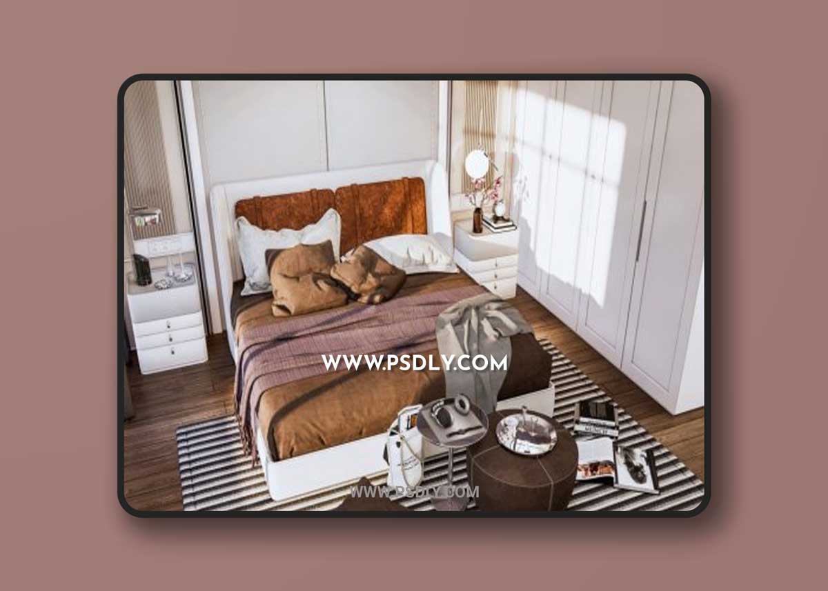 Interior Bedroom Scene Sketchup by Duy Dao 3D Models