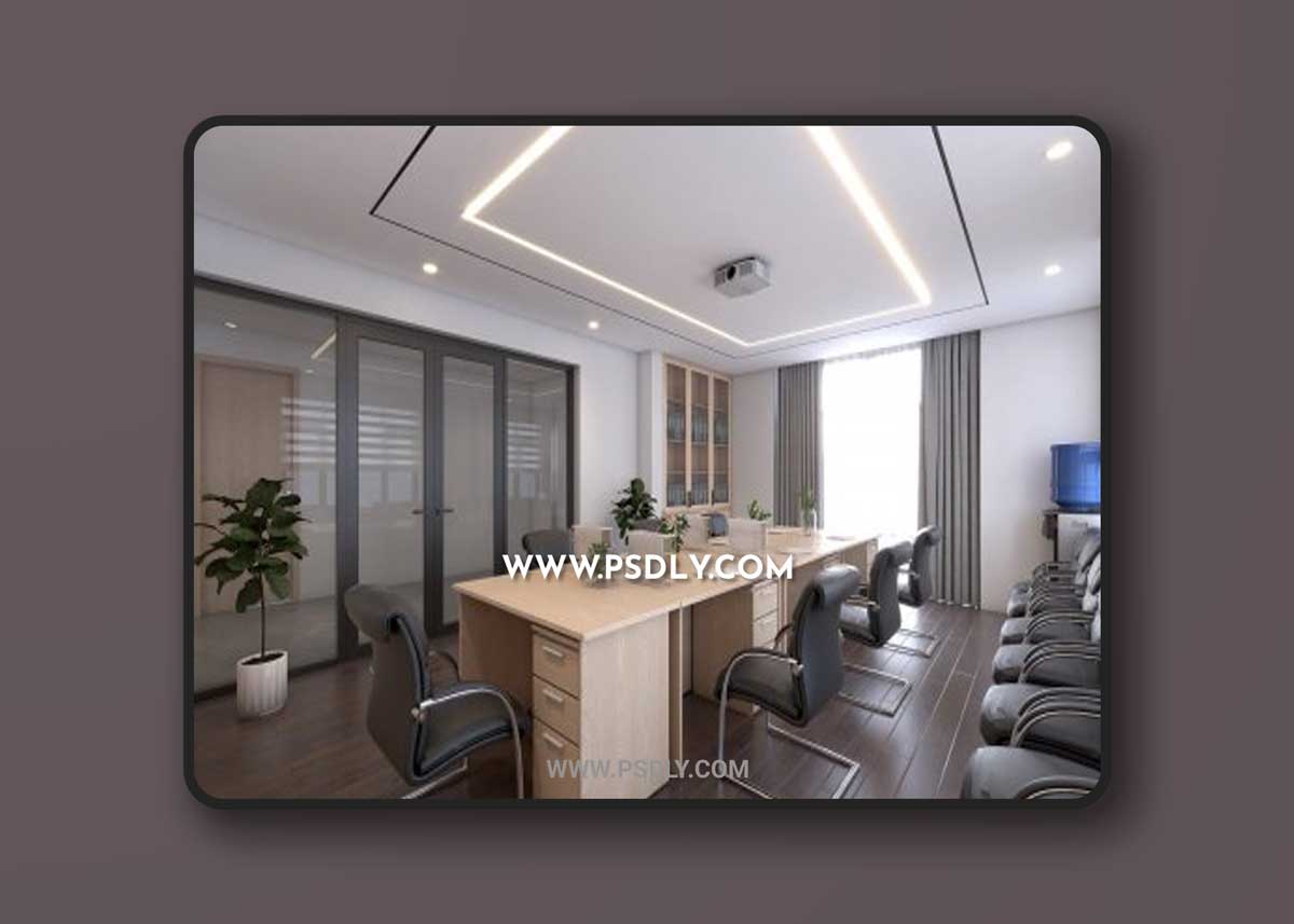 Interior Office room Scene Sketchup by Dang Viet Chau