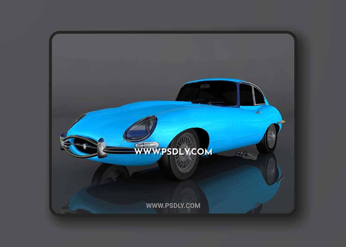 Jaguar E-type 1961 3D Model o93631