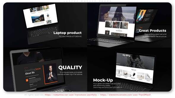Videohive Laptop Mockup Promo 35002528