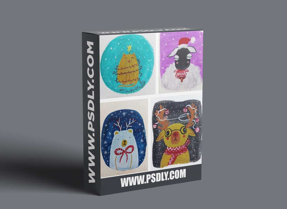 Last Minute Holiday Cards With Gouache