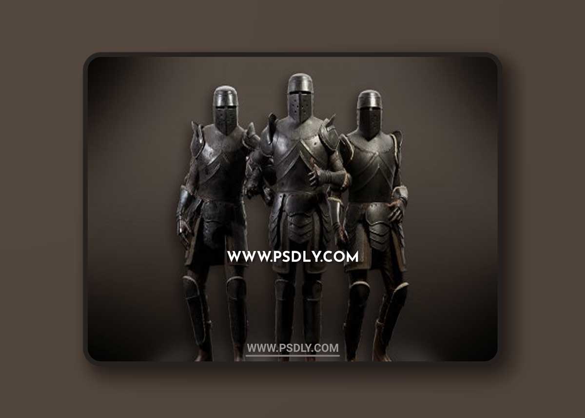 Lowpoly PBR Knight Armour
