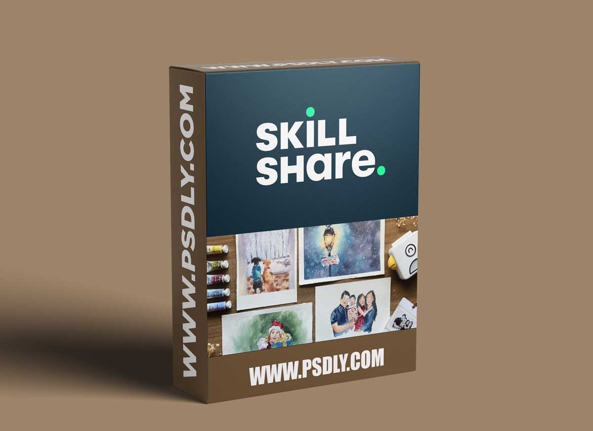 Master Expressive Style of Painting: Four Christmas Cards in Watercolor