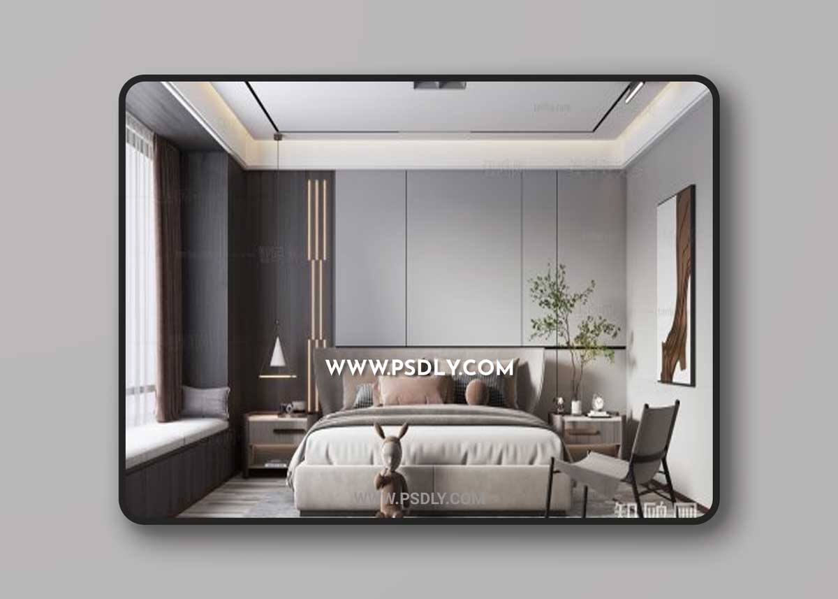 Modern bedroom 1060390 3d model