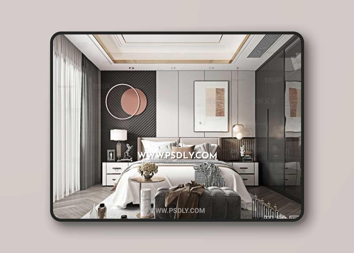 Modern bedroom 825821 3D Models