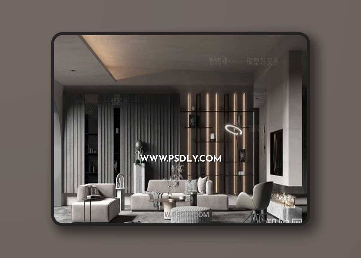 Modern living room 840780 3D Models