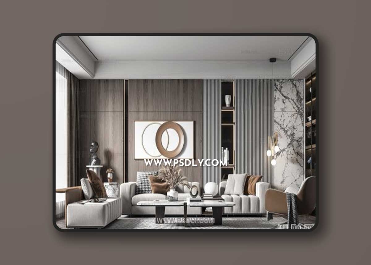 Modern living room 853120 3D ModelsModern living room 853120 3D Models