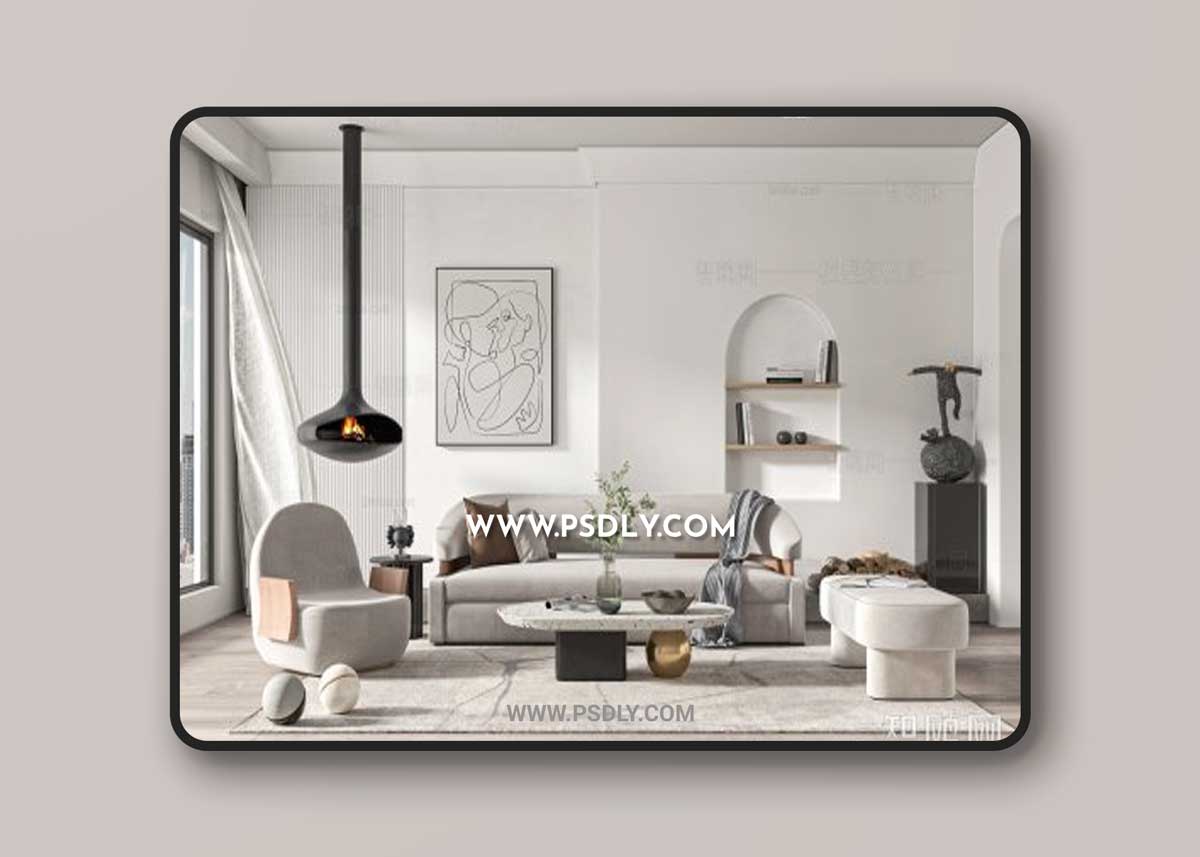 Modern living room 926139 3D Models