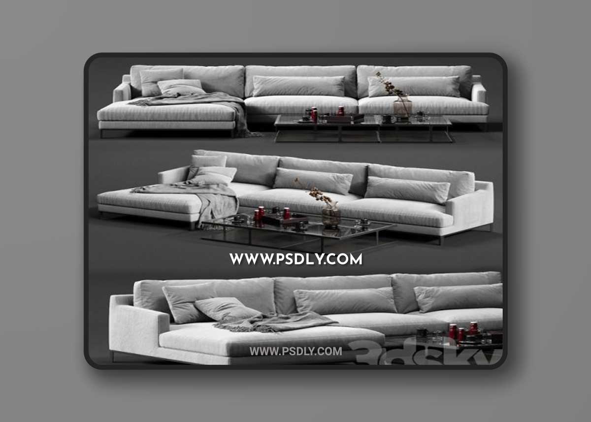 POLIFORM BELLPORT Corner Sofa 3D Models