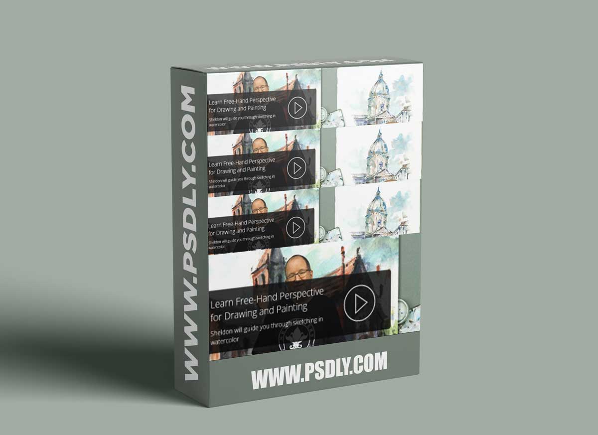 Perspective Demonstration: Watercolor Painting of a Dome