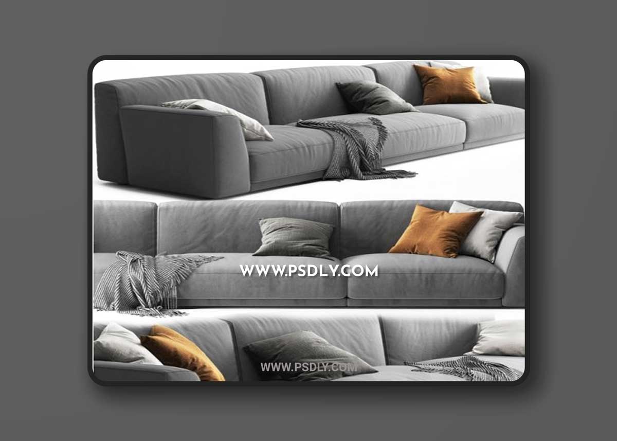 Poliform Paris Seoul Sofa 5 3D Models