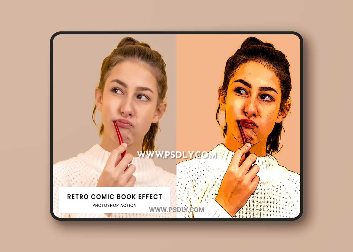Retro Comic Book Photoshop Action