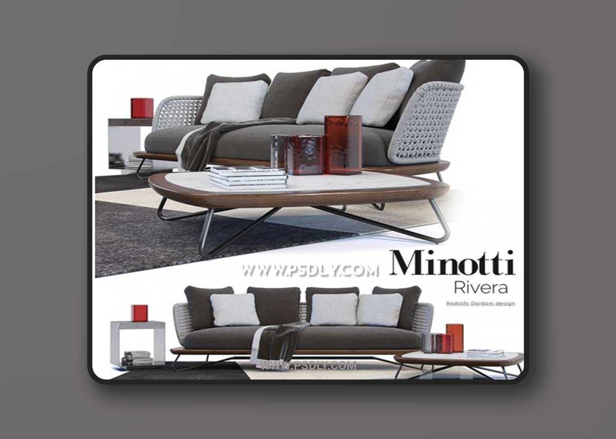 Rivera / Minotti Rivera 3D Models