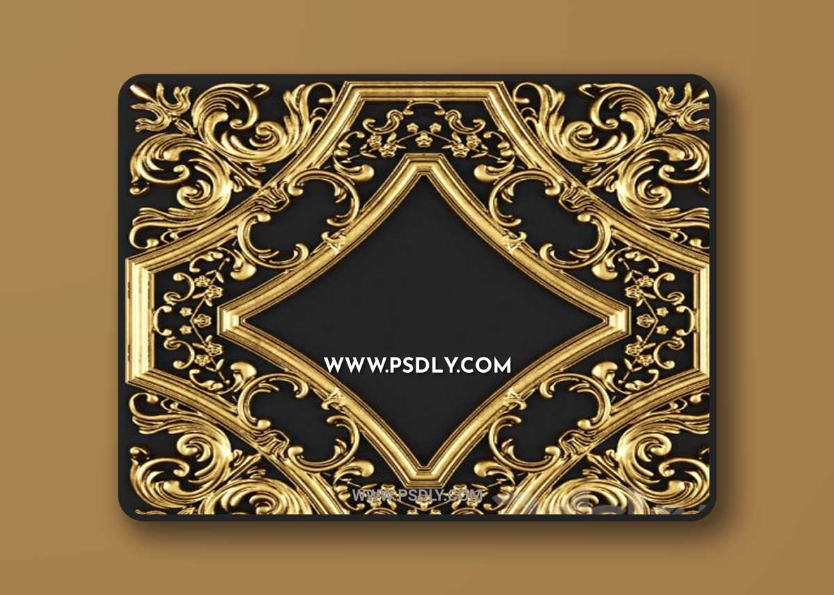 Stucco pattern. Rosette 3D Models