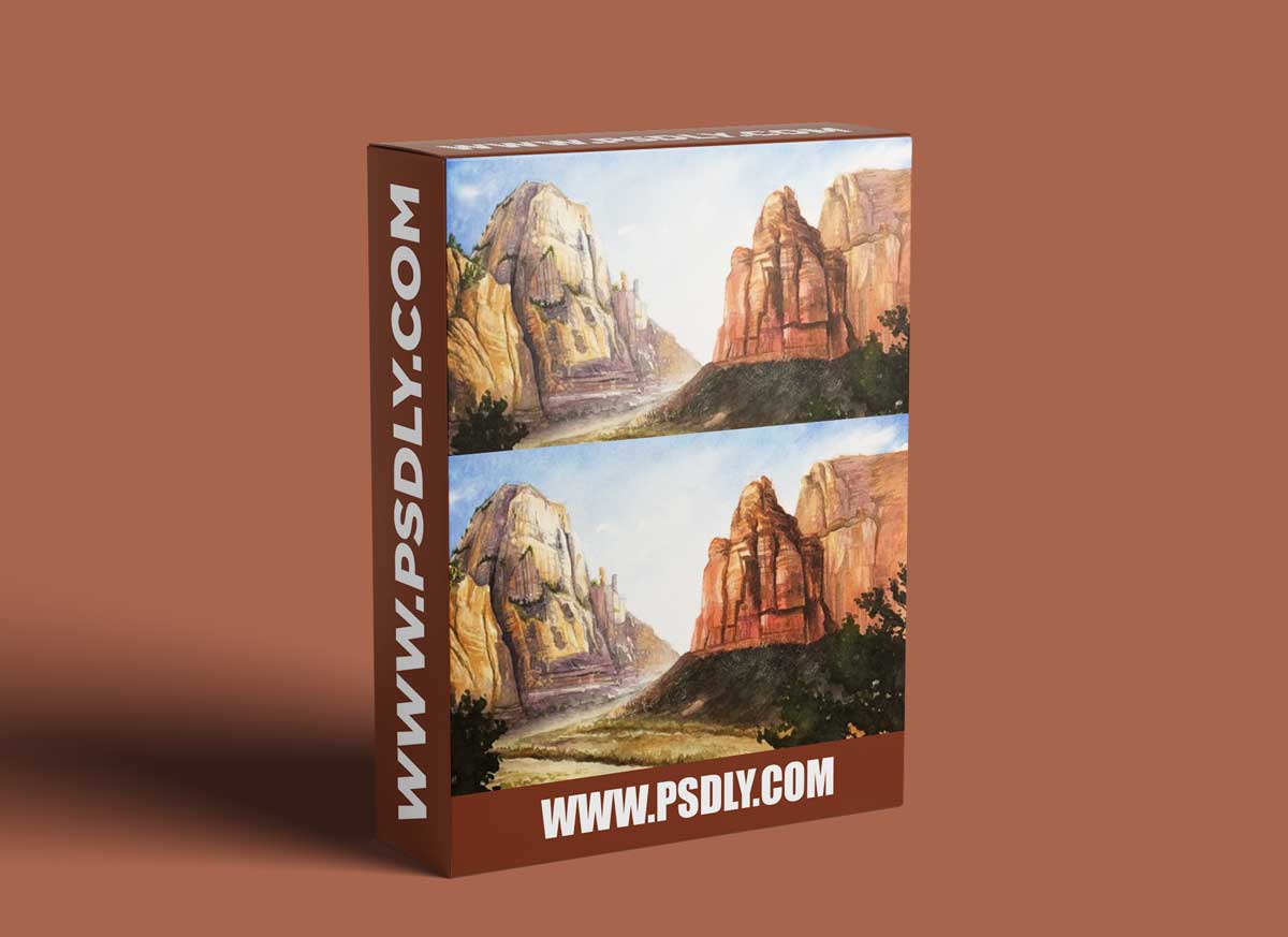 The Virtual Instructor - Desert Landscape with Watercolor