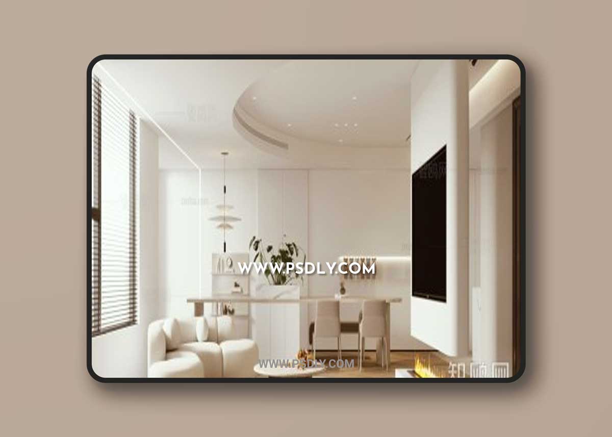 Wabi-solitary-style living room dining room 3D Models