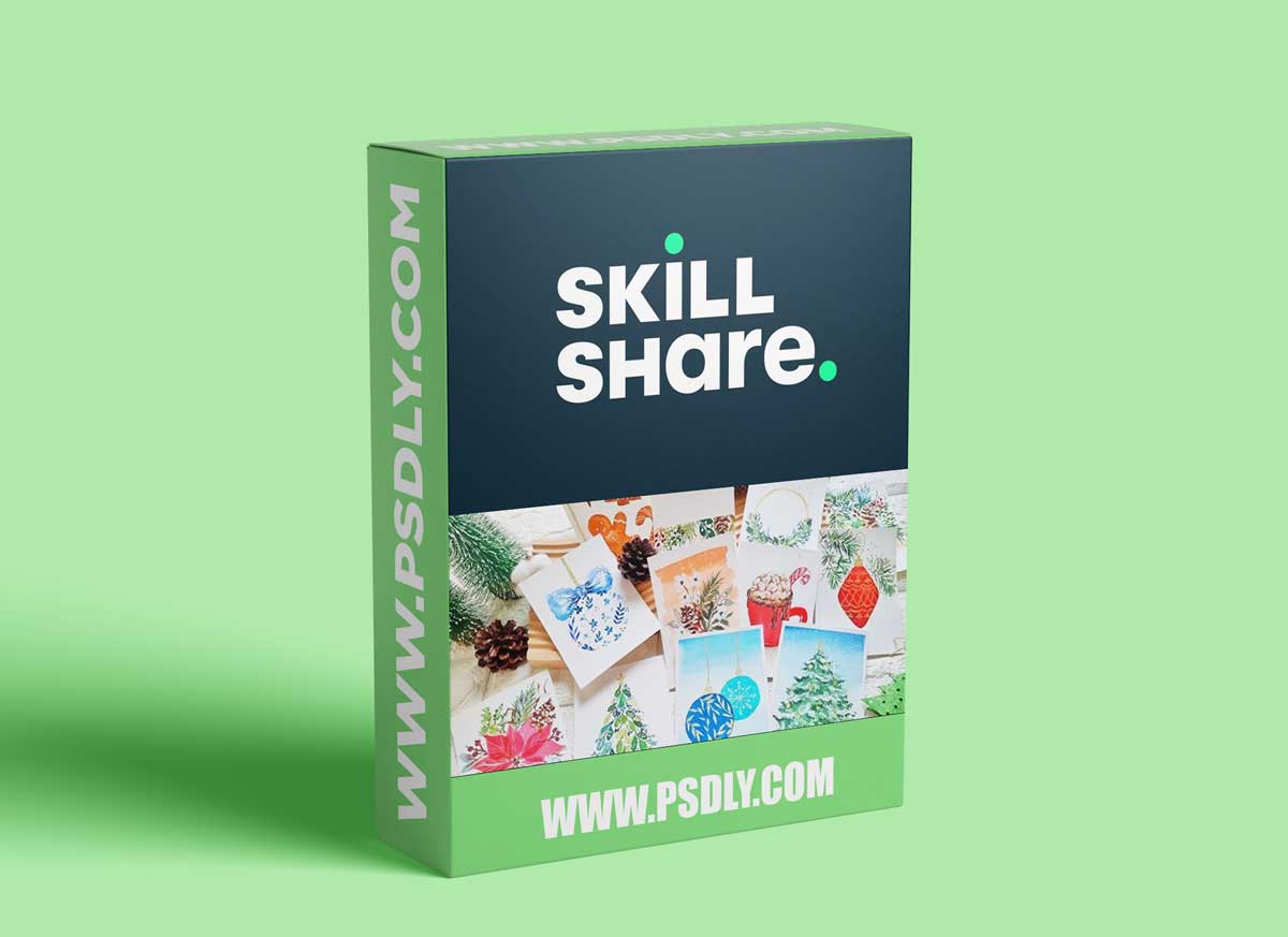 Watercolor Christmas Project: Learn to Paint 12 Holiday Cards