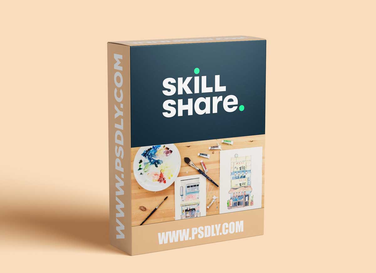 Watercolor Illustration: Designing a Building with Character