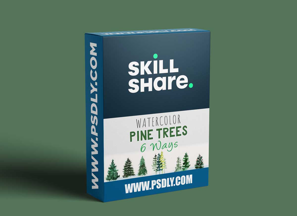 Watercolor Pine Trees: 6 Ways