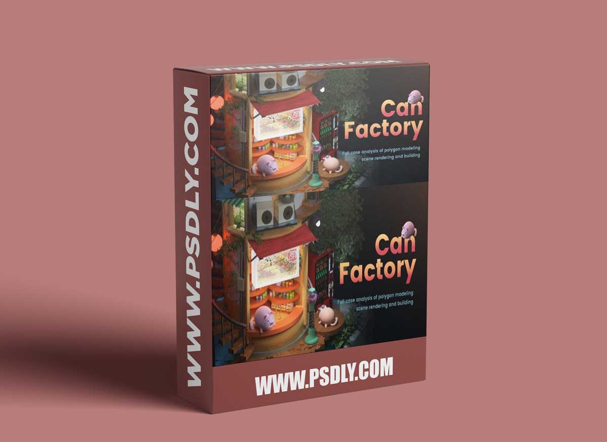 Wingfox – Can Factory - Full Creation Process of C4D Original Scene Design with Wingfox Studio