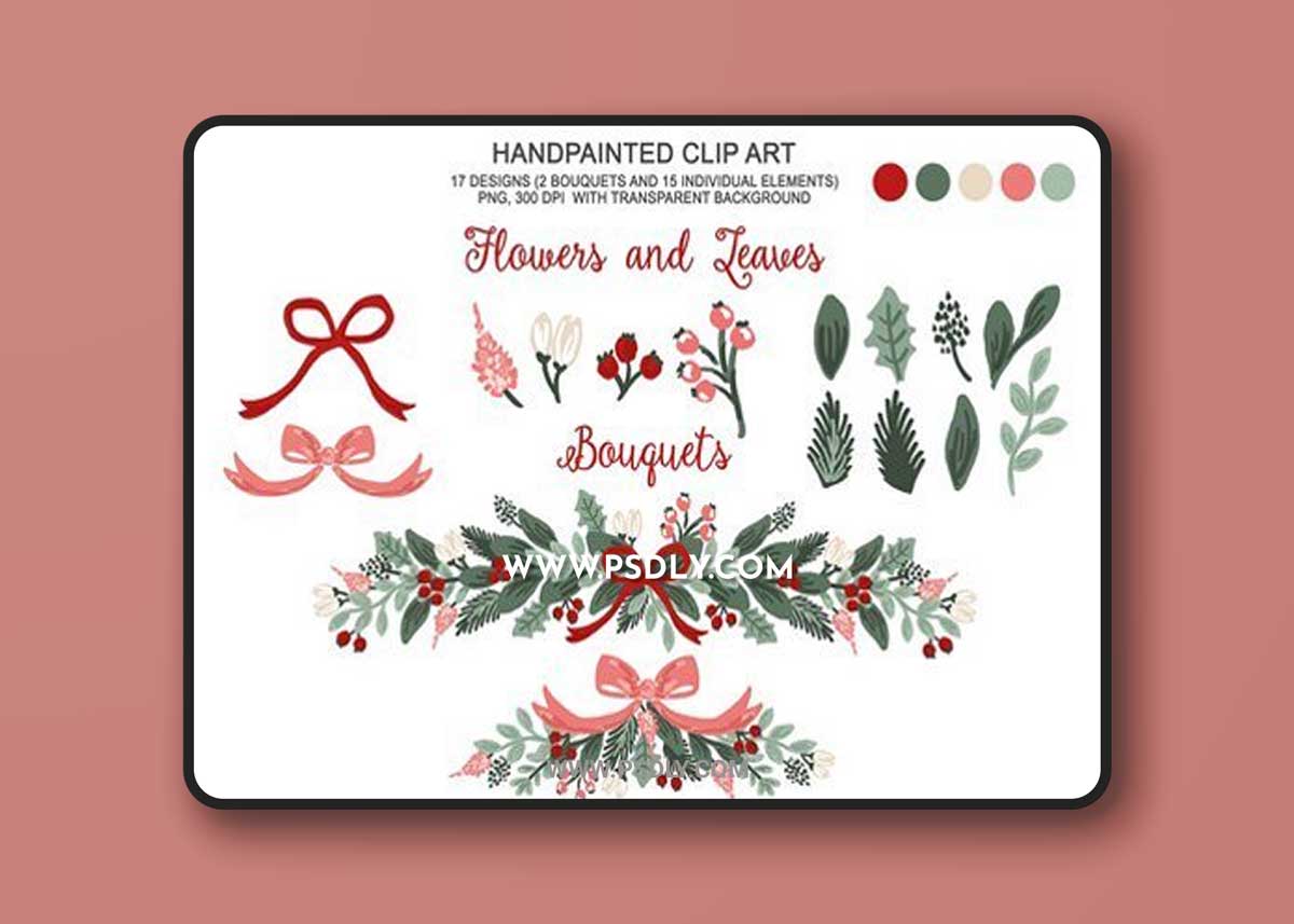 Winter Christmas Botanical Clipart 2072503