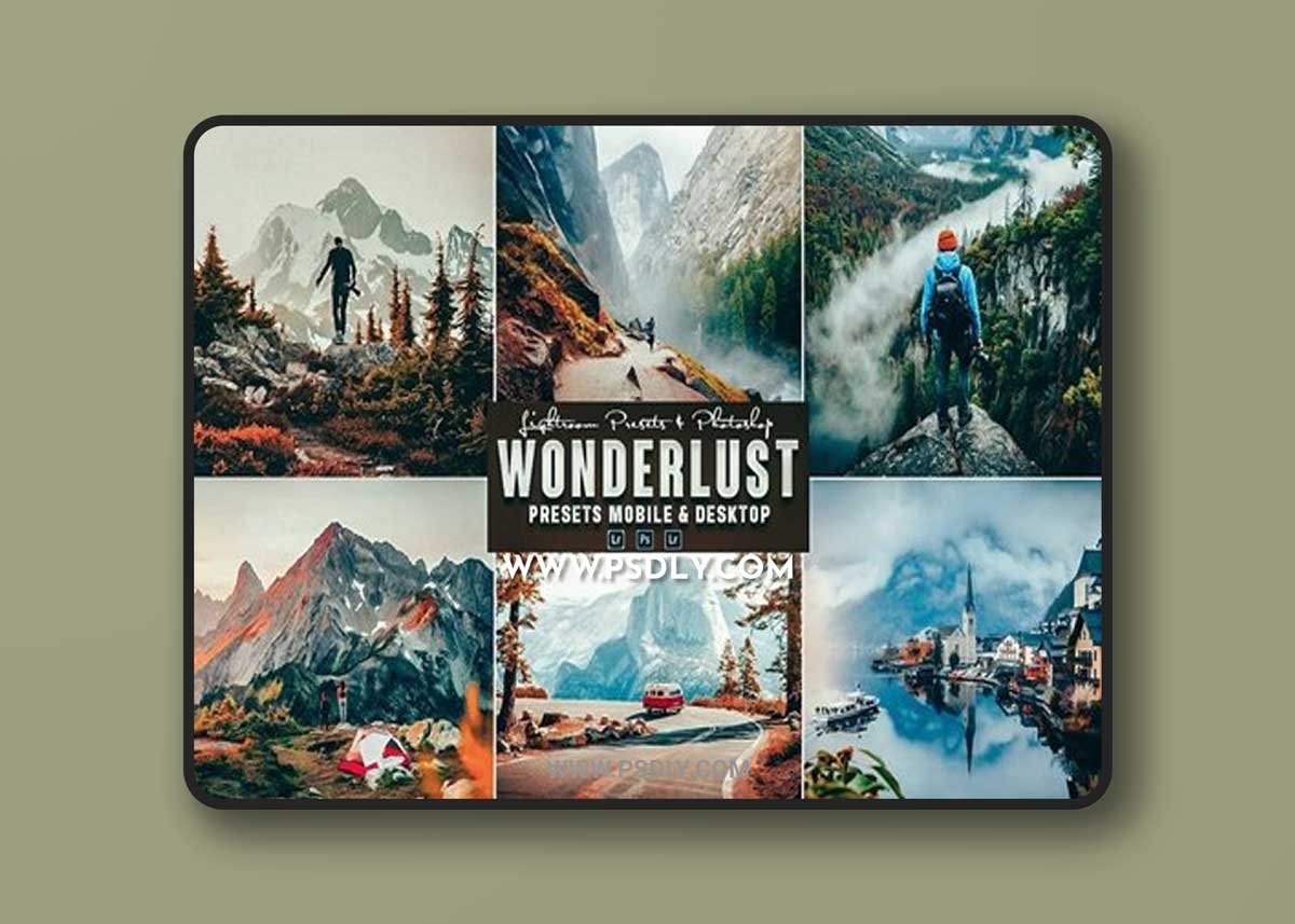 Wonderlust Photoshop Action & Lightrom Presets