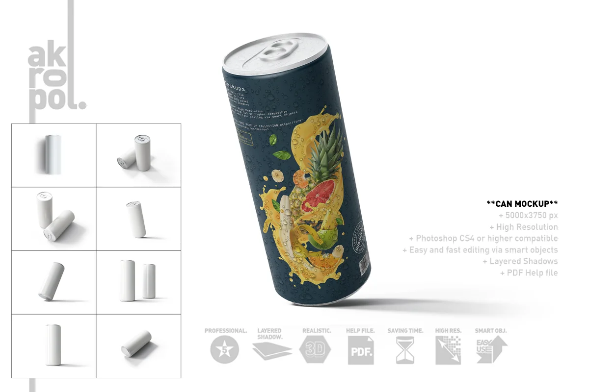 CreativeMarket - Can Mock Up 4887988