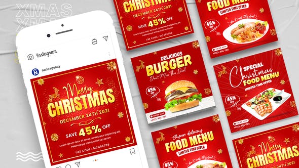 Videohive Merry Christmas Sale Food 35114762