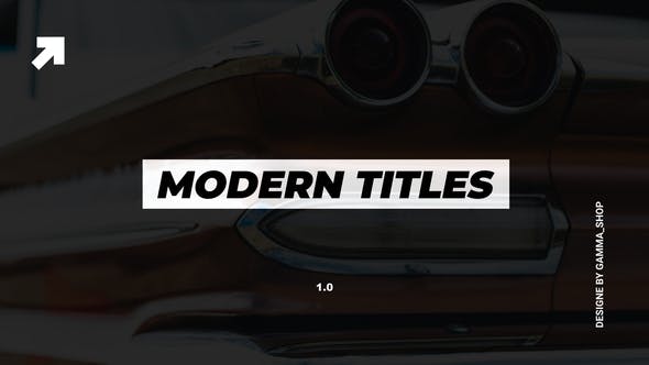 Videohive Modern Titles & Lower Thirds | After Effects 35861508