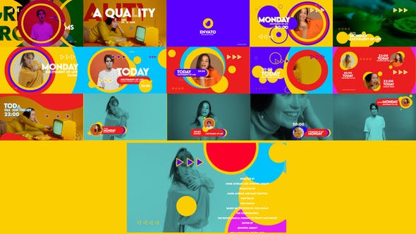 Videohive Colorful Broadcast Pack 35244168