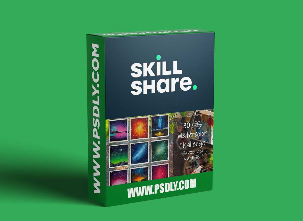 30 Day Watercolor Challenge - Galaxy & Night Skies