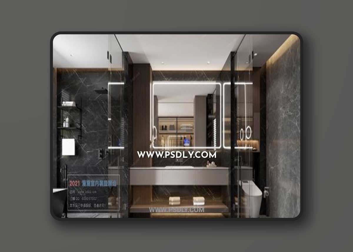 3d66 2021 | Bathroom 10 3D Model